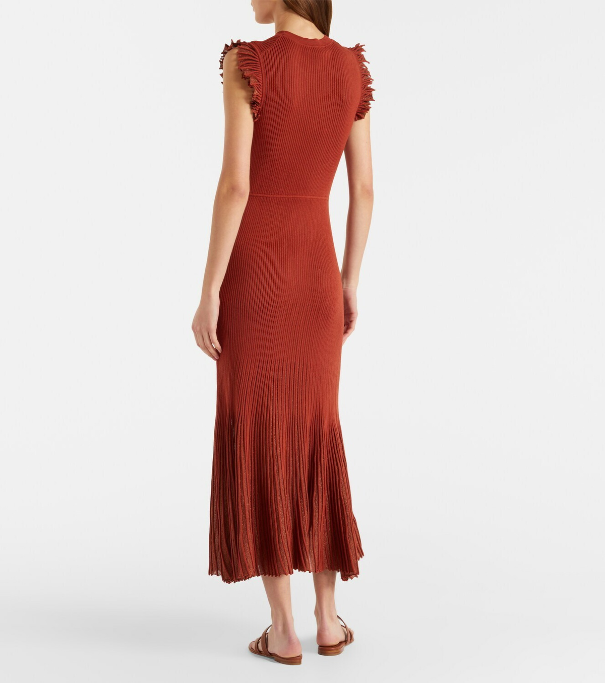 Ulla Johnson Noelle knitted lamé midi dress