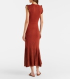 Ulla Johnson Noelle knitted lamé midi dress