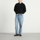 Ronning Men's Long Sleeve Knit Polo in Black