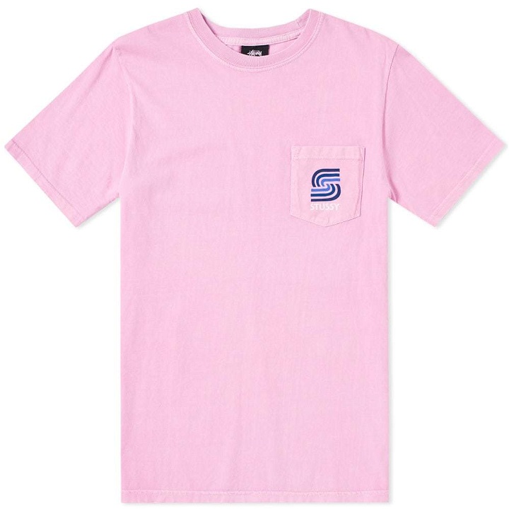 Photo: Stussy S Blend Pigment Dyed Pocket Tee Pink