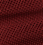 Ermenegildo Zegna - 6.5cm Knitted Silk Tie - Burgundy