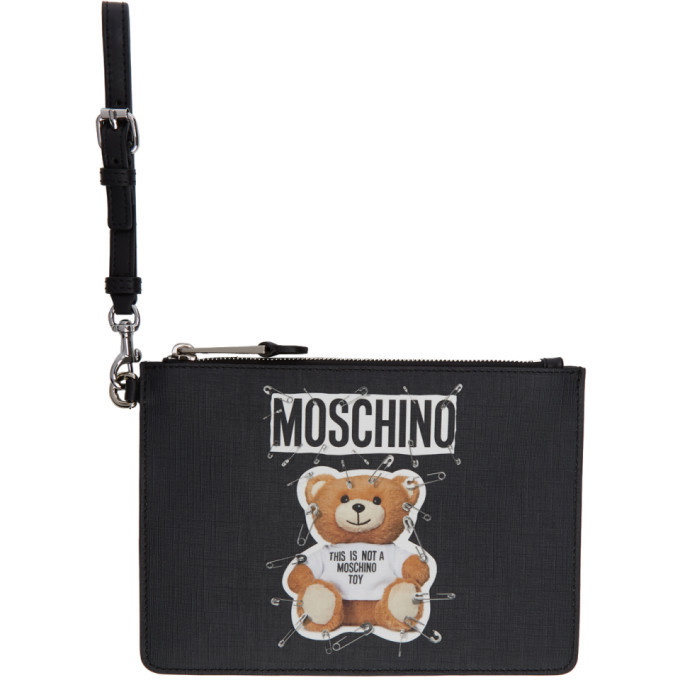 Photo: Moschino Black Teddy Bear Pouch