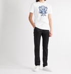 DOLCE & GABBANA - Logo-Appliquéd Printed Cotton-Jersey T-Shirt - White