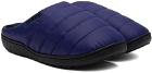 SUBU Navy Quilted Slippers