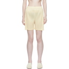PLEATS PLEASE ISSEY MIYAKE Beige Loop Shorts