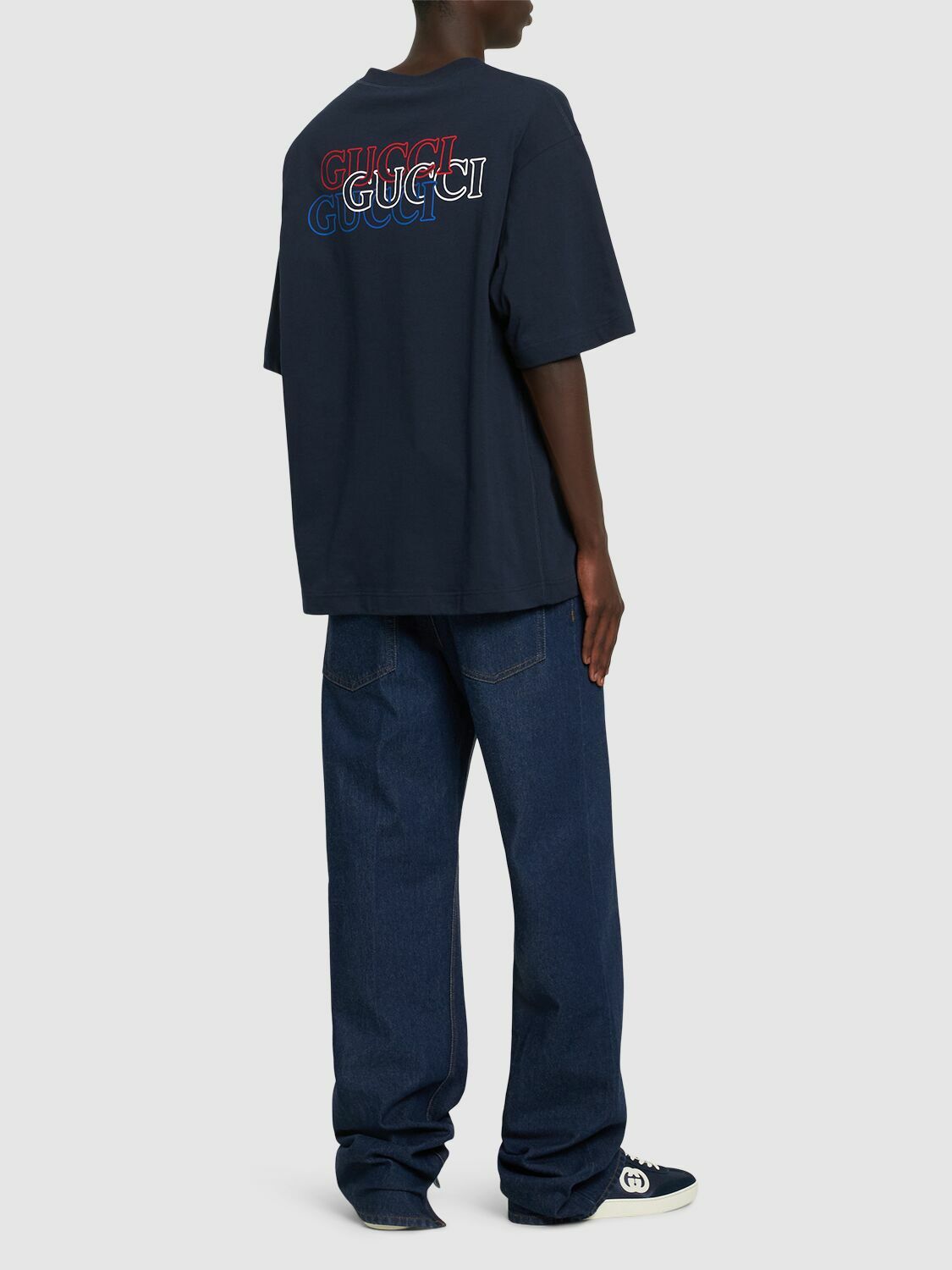 GUCCI Logo Detail Heavy Cotton T-shirt Gucci