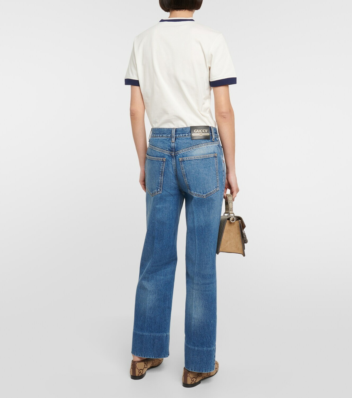 【送料&関税込】Gucci Wide Leg Jeans GUCCI Low-rise wide-leg jeans | NET-A-PORTER