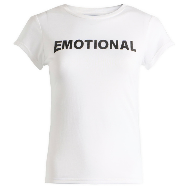 Photo: Peachy Den Women's Nia Emotional T-Shirt in Porcelain