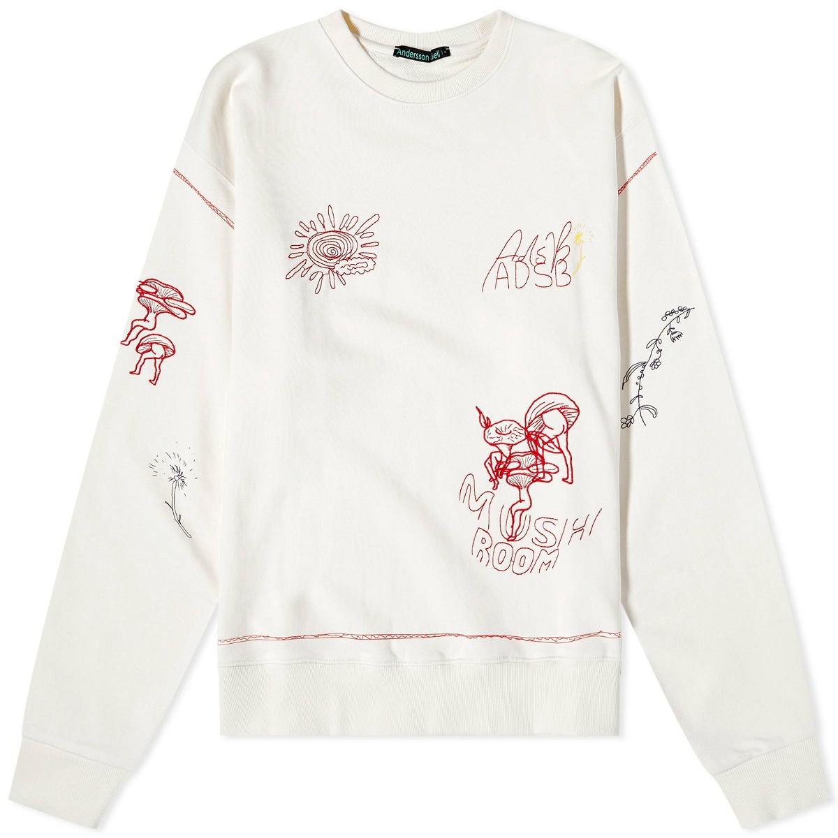 Andersson Bell Women's Mushroom Embroidery Sweat in Ivory Andersson Bell