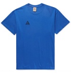 Nike - ACG NRG Logo-Embroidered Cotton-Jersey T-Shirt - Blue