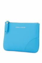 COMME DES GARCONS WALLET "classic leather mini pouch for everyday Light blue