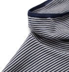 Maison Margiela - Striped Cotton-Jersey Rollneck Sweater - Navy