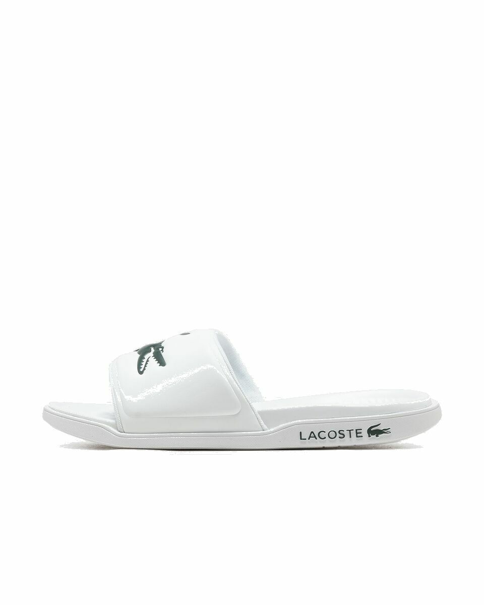 Photo: Lacoste Serve Slide Dual 09221 Cma White - Mens - Sandals & Slides