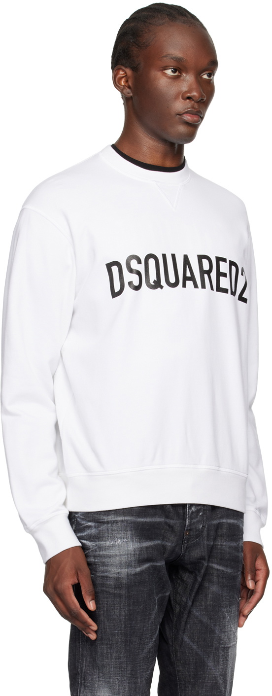 Dsquared2 White Cool Fit Sweatshirt