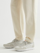 Nike - Air Pegasus 83 Premium Leather-Trimmed Mesh Sneakers - Gray