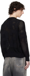 AMIRI Black '22' Crew Sweater
