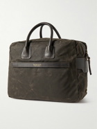 Bleu de Chauffe - Zeppo Full-Grain Leather and Waxed Cotton-Canvas Weekend Bag