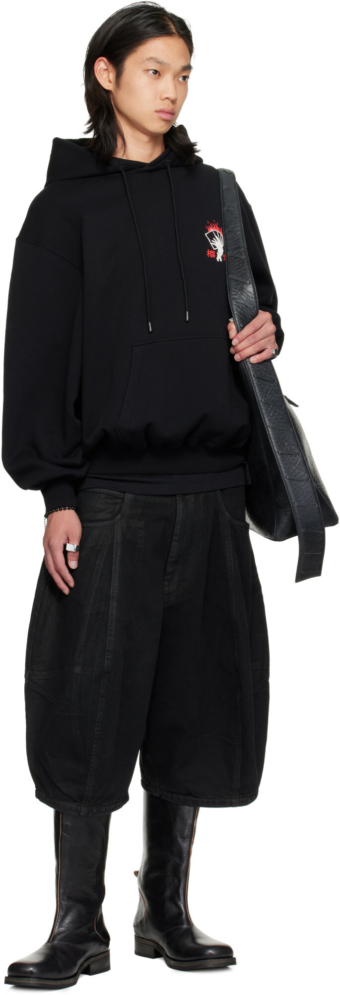 LU'U DAN Black Aftermath Hoodie