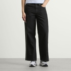 Adidas Women's Firebird Denim Trackpants in True Black Denim
