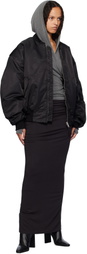 Entire Studios Black Broad Bomber Jacket