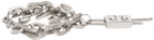 Givenchy Silver G Link Padlock Bracelet