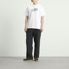 Café Mountain Men's Scrrible Rangey T-Shirt in Natural/Ivy Green