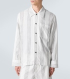 Commas Kantha striped cotton overshirt