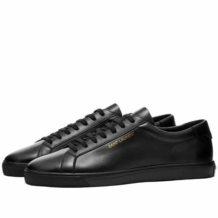Photo: Saint Laurent Men's Andy Low Sneakers in Black