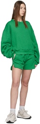 HALFBOY Green Sweat Shorts