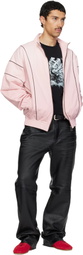 Off-White Pink Relaxed Garment Dyed Track Jacket