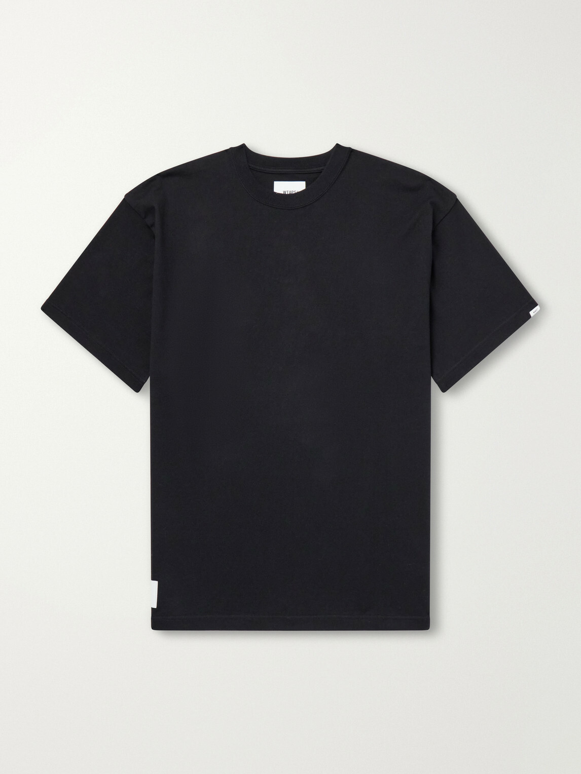 WTAPS - Sign-YD Cotton-Jersey T-Shirt - Black