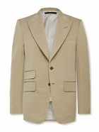 TOM FORD - Shelton Slim-Fit Cotton and Silk-Blend Suit Jacket - Neutrals