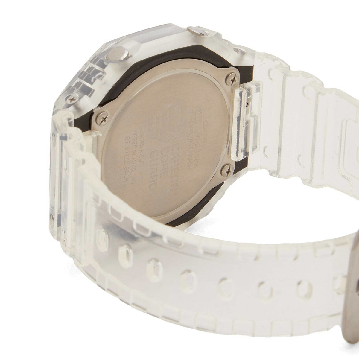 G-Shock GA-2100BM-7A8ER Watch in Silver/Orange 
