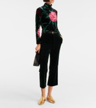 La DoubleJ Floral turtleneck top