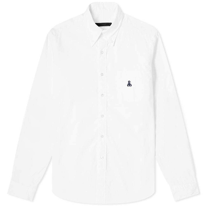 Photo: SOPHNET. Elbow Patch Shirt White