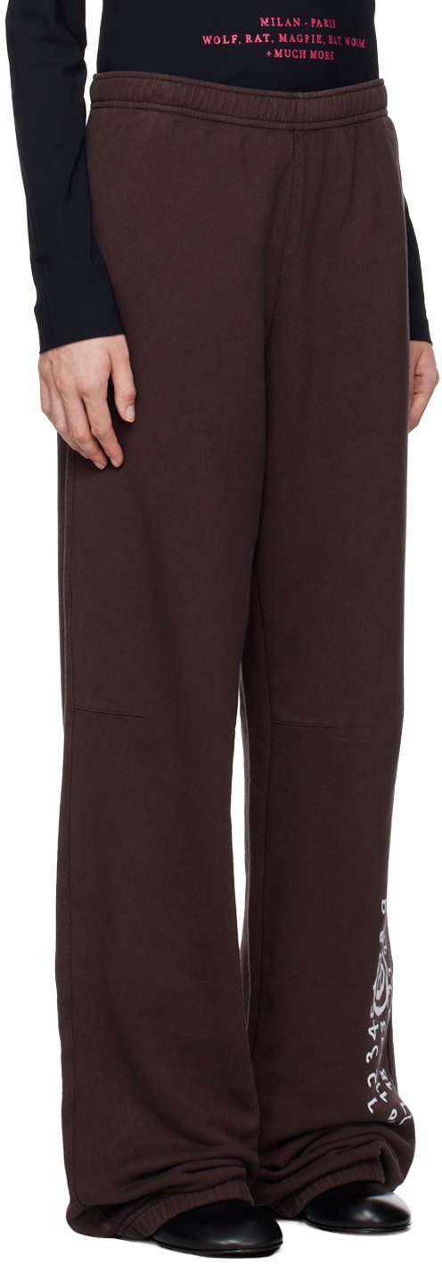 MM6 Maison Margiela Purple Unbrushed Sweatpants MM6 Maison