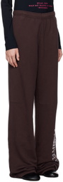 MM6 Maison Margiela Purple Unbrushed Sweatpants