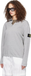 Stone Island Gray 5100024 Micro Stitch Soft Organic Cotton Polo