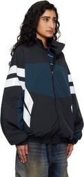 VETEMENTS Black & Navy Taped Track Jacket