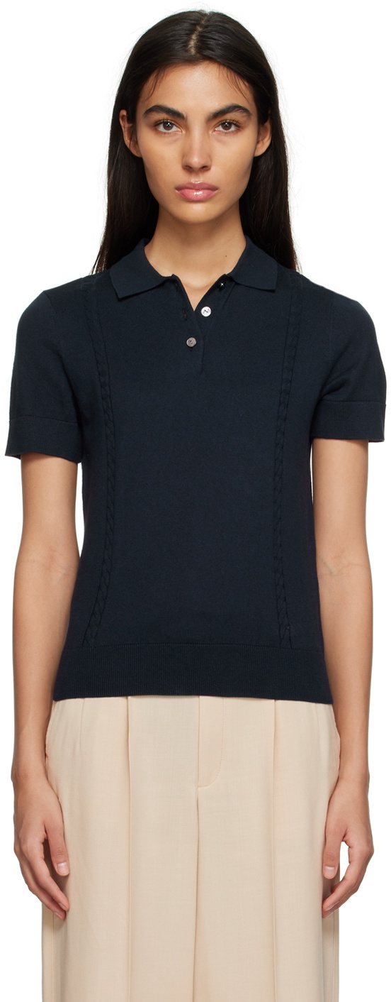 A.P.C. Navy Sybille Polo A.P.C