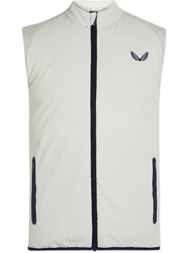 Photo: Castore - Active Padded Shell and Stretch-Jersey Gilet - Neutrals