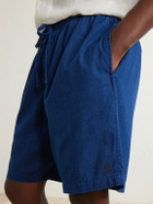Polo Ralph Lauren - Wide-Leg Cotton-Woven Shorts - Blue
