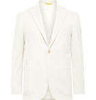 Canali - Kei Slim-Fit Unstructured Cotton-Blend Corduroy Blazer - Neutrals