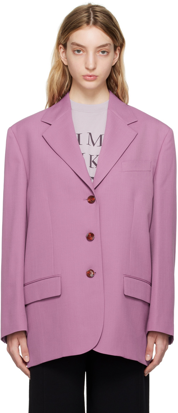 Acne Studios Pink Single-Breasted Blazer Acne Studios