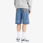 Billionaire Boys Club Men's Astro Denim Shorts in Mid Wash Blue