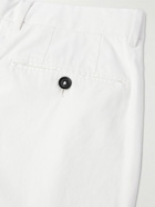 Zegna - Straight-Leg Garment-Dyed Stretch-Cotton Twill Chinos - White