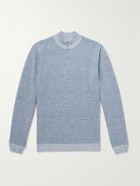 Peter Millar - Barlow Merino Wool, Linen and Cotton-Blend Half-Zip Sweater - Blue