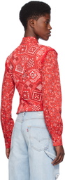 ERL Red Printed Polo