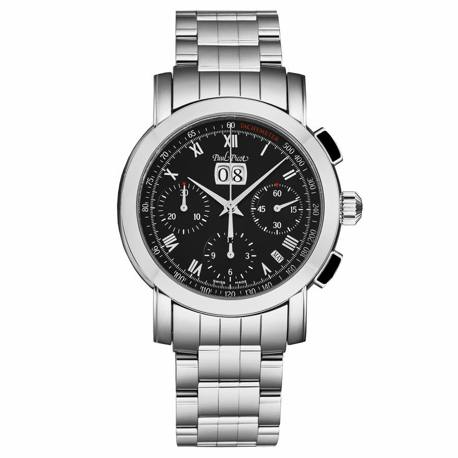 Paul Picot Firshire Chronograph Automatic Black Dial Mens Watch P7045.20.331