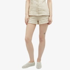 Faithfull The Brand Women's Lila Mini Linen Shorts in Oatmeal